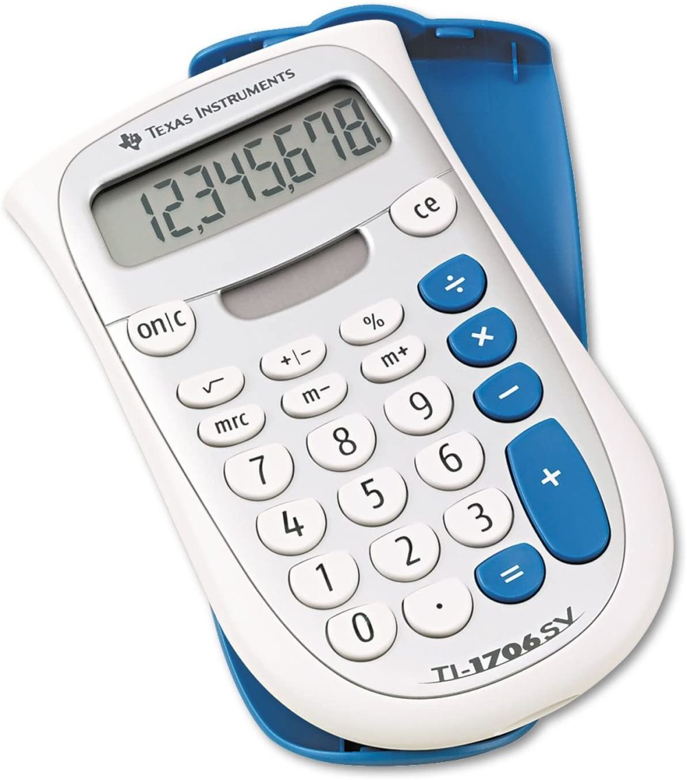 Office Electronics |  Texas Instruments Ti1706Sv Ti-1706Sv Handheld Pocket Calculator, 8-Digit Lcd Home Office Products Office Electronics