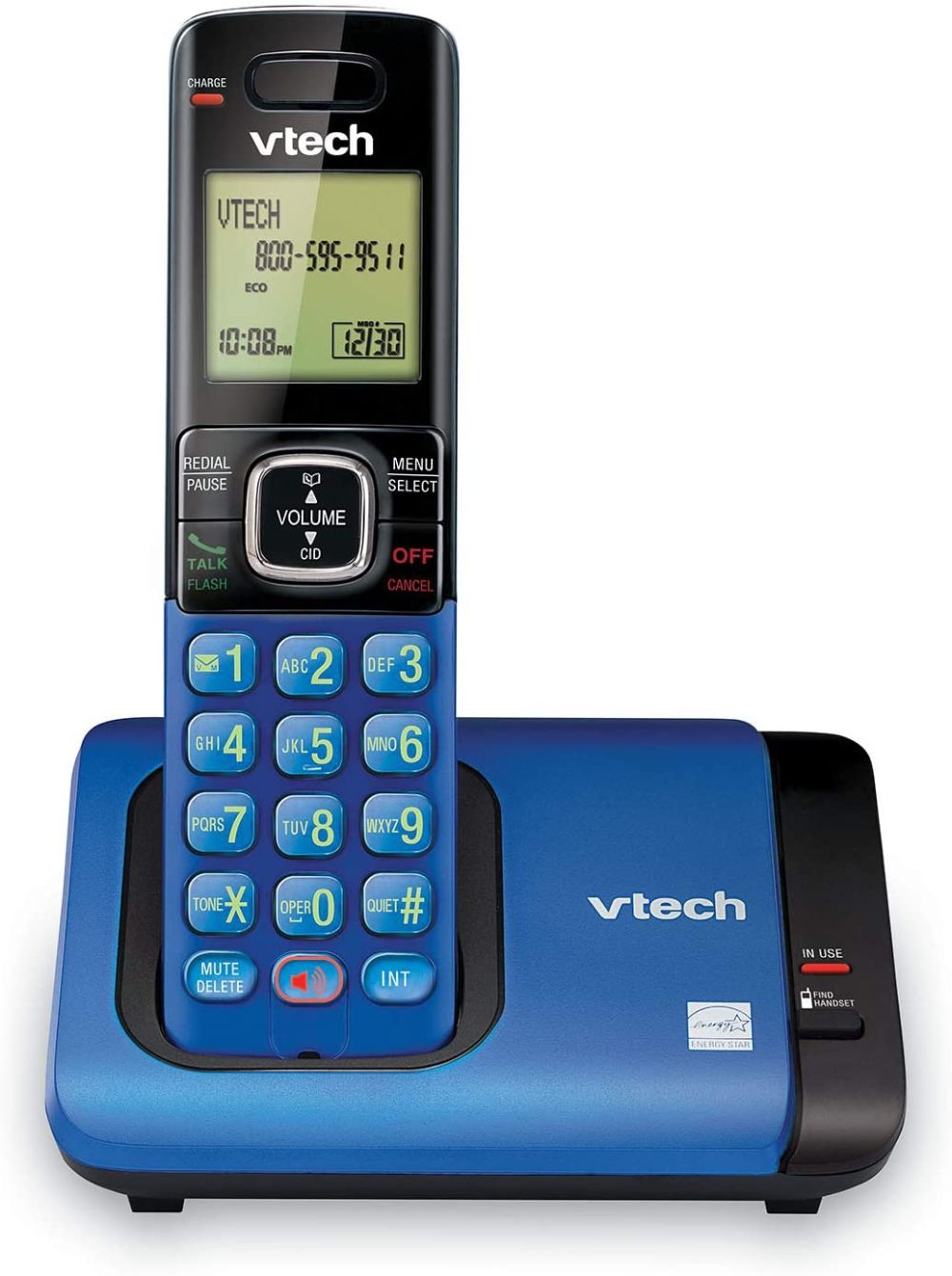 Office Electronics |  Vtech Cs6719-15 Dect 6.0 Phone With Caller Id/Call Waiting, 1 Cordless Handset Home Office Products Blue