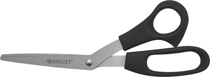 Education & Crafts |  Westcott All Purpose Value Scissors, 8" Bent, Pack Of 3, Black (13402) Education & Crafts Assorted