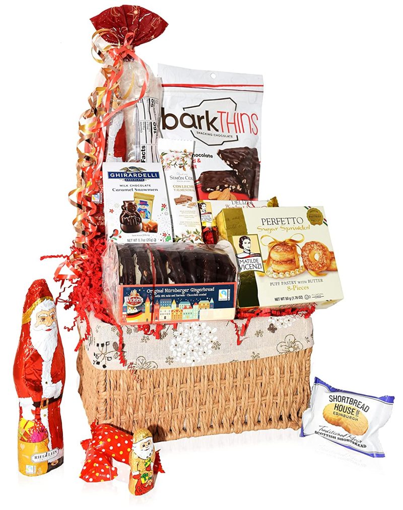 Education & Crafts |  Christmas Baskets – Santa, Chocolate, Gourmet, Food, Holiday, Cookies, Candy Xmas Variety Gift For Family Friends Colleagues Office Men Corporate Her Him Kids Son Daughter Students Mom And Dad Education & Crafts Education & Crafts