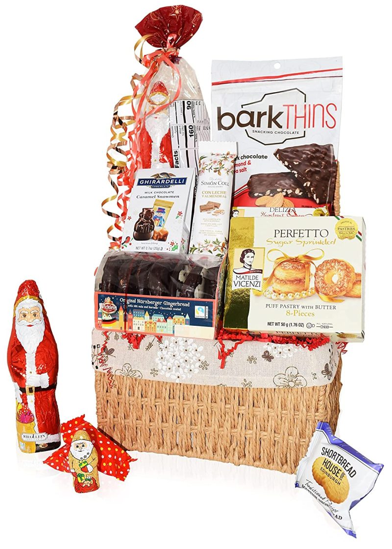 Education & Crafts |  Christmas Baskets – Santa, Chocolate, Gourmet, Food, Holiday, Cookies, Candy Xmas Variety Gift For Family Friends Colleagues Office Men Corporate Her Him Kids Son Daughter Students Mom And Dad Education & Crafts Education & Crafts