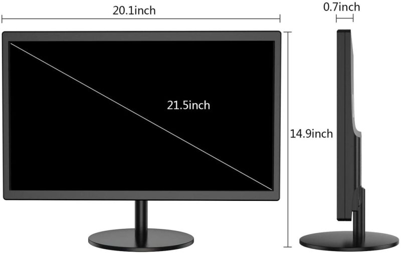 Education & Crafts |  Feihe 21.5 Inch Full Hd 1080P Monitor With Vga & Hdmi Ports,75Hz Refresh,Rate & 5S Response Time,Computer Monitor For Business And Office Education & Crafts Education & Crafts