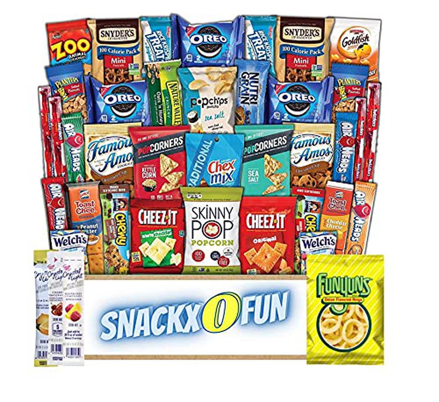 Education & Crafts |  Snackxofun Cookies Chips Candy Snacks Care Package (40 Count) Assortment Sampler Granola Bar Candy Ultimate Variety Gift Box Pack Assortment Basket Bundle Mix Bulk Sampler Treats College Students Office Staff Back To School Education & Crafts Education & Crafts