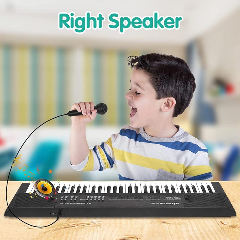 Education & Crafts |  Twfric Electronic Piano Keyboard 61 Keys Kids Piano Toy Music Piano With Microphone Education Musical Instrument Gift For Boys Girls Education & Crafts Education & Crafts