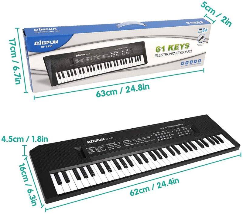 Education & Crafts |  Twfric Electronic Piano Keyboard 61 Keys Kids Piano Toy Music Piano With Microphone Education Musical Instrument Gift For Boys Girls Education & Crafts Education & Crafts