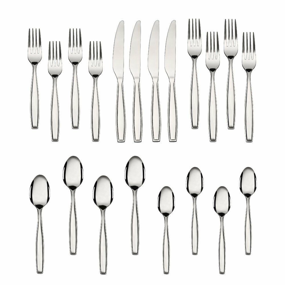 Kitchen & Dining |  20 Piece Stainless Steel Flatware Set, Silver, Tableware Service For 4 Dining & Entertaining Dining & Entertaining