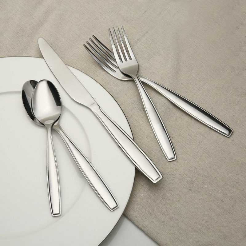 Kitchen & Dining |  20 Piece Stainless Steel Flatware Set, Silver, Tableware Service For 4 Dining & Entertaining Dining & Entertaining