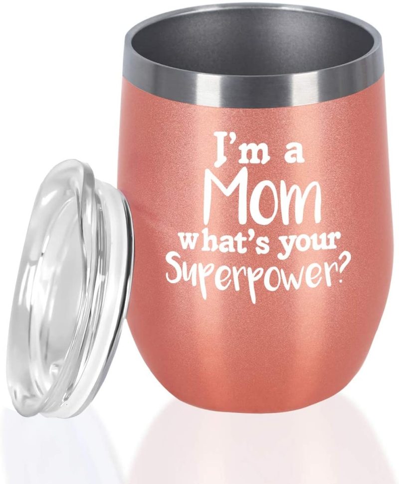 Bar Tools & Drinkware |  I’M A Mom What’s Your Superpower Mom Wine Tumbler, Mom Gifts 12 Oz Wine Tumbler, Funny Mother’s Day Gifts For Mom Mother In Law Mom To Be Grandma Her, Insulated Stainless Steel Wine Tumbler Bar Tools & Drinkware Bar Tools & Drinkware