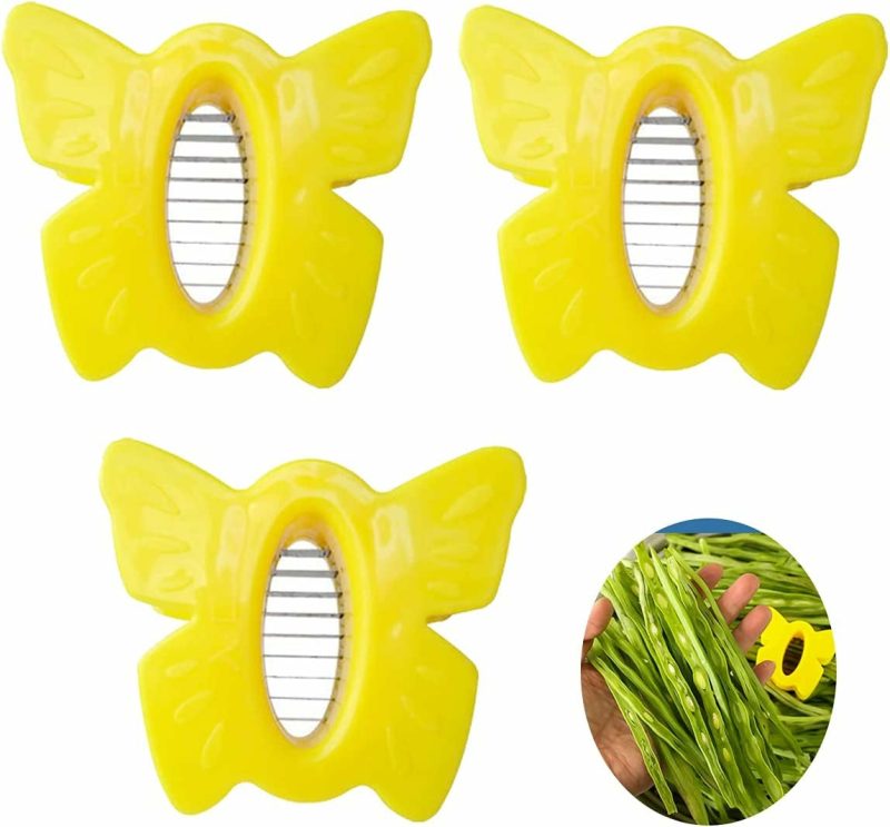 Kitchen & Dining |  3Pcs Convenient French Style Green Bean Vegetable Runner Slicer Cutter Stringer Remover Peeler Grater, Functional Vegetable Veggie Chopper Home Decor & Cleaning FIVE BEE