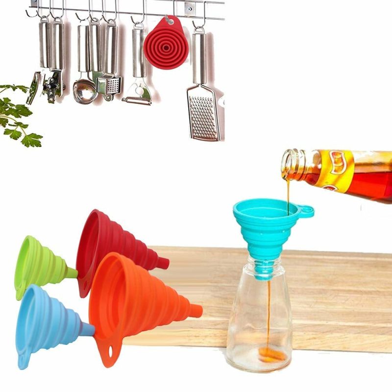 Kitchen Utensils & Gadgets |  Kitchen Funnel Set 4 Pack Home Decor & Cleaning Kitchen & Dining